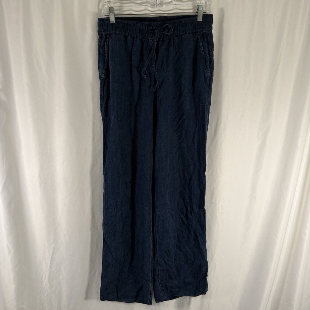 Banana Republic Wide Leg Pants Women's Small Pull On Drawstring Lyocell